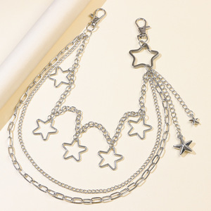 สร้อยคาดเอวโลหะหลายชั้นสไตล์พังก์ สำหรับใส่ทุกวัน แฟชั่นบอดี้เชน โลหะผสมสังกะสี - Product Image 4