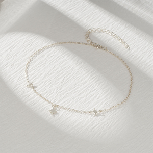 Tobillera ROXI de Plata de Ley 925 con Estrella Brillante, Estilo Minimalista para Mujer - Product Image 5