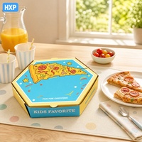 Boîte à pizza hexagonale personnalisée pour enfants