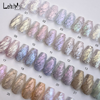 Ensemble de vernis à ongles en gel Lehchis Maillard Automne Hiver, gel en relief 3D, 28 couleurs, texture pull, gel pour nail art, usage en salon