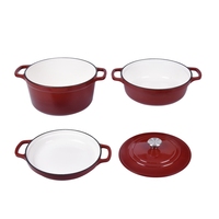 Cacerola de Hierro Fundido Esmaltada de Buena Calidad, Cacerola/Pot para Cocinar, Cacerola Holandesa