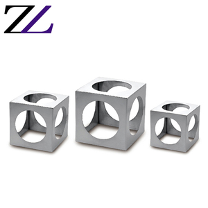 Thép Không Gỉ Cupcake Riser Vuông Vàng Kim Loại Hiển Thị Đứng Bánh Trường Hợp Pastry Thực Phẩm Tráng Miệng Hiển Thị Đứng Buffet Độ Cao - Product Image 3