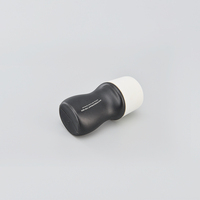 Couvercle roller blanc 30 50 60ml PE noir vide huile essentielle cosmétique anti-transpirant parfum déodorant plastique rouleau sur bouteille