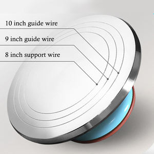 Customized LOGO Top Seller Aluminum Alloy Non-slip <strong>Cake</strong> <strong>Turning</strong> Rotating <strong>Table</strong> Decorating Turntable Stand - Product Image 4