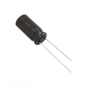Distribuidor Autorizado, Condensador de Aluminio de 100 uF UPM1J101MPD, 100UF 20% 63V, Tipo TH Radial - Product Image 1