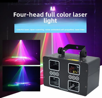 Projecteur laser professionnel haute puissance à 4 faisceaux, animation couleur intégrale, éclairage de scène pour fêtes, bars, mariages et événements avec DMX512