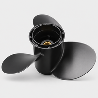 58100-93723-019 PROPELLER ALUMINIUM HITAM 9 1/4X9 untuk SUZUKI DT9.9 DT15 DF8 DF9.9 DF15 MOTOR TEMPEL 2/4 TAK UNTUK PERAHU