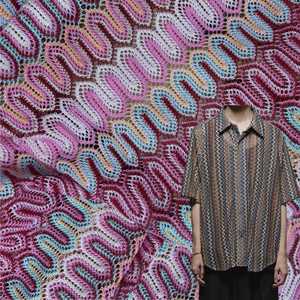 Роскошная вязаная ткань, кружевная цветная кружевная ткань для мужчин, женская одежда для модных платьев - Product Image 1