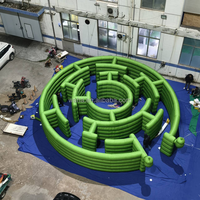 Prix d'usine, labyrinthe gonflable d'extérieur, parc d'attractions intérieur à vendre, jeu de labyrinthe interactif gonflable pour enfants