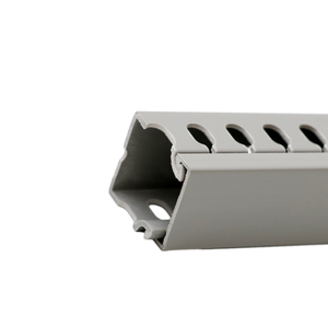 Produsen profesional kabel <span class=keywords><strong>PVC</strong></span> Slot abu-abu jaringan Ducting kabel industri Trunking