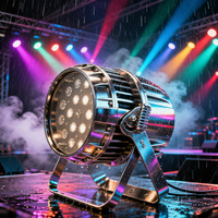 Projecteur LED Par 18x15W étanche IP65 300W avec zoom et ouverture réglables DMX512 pour scène extérieure, DJ, club, événement
