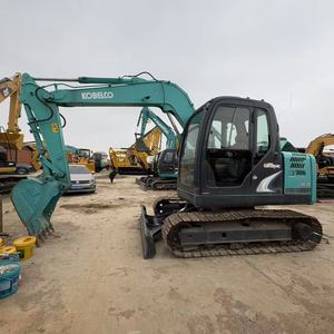 Excavadora de cadenas Kobelco SK75 usada original de Japón, miniexcavadora hidráulica de 7.5 toneladas con pocas horas de trabajo en venta - Product Image 1