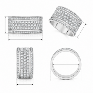 แหวนวงกลมดีไซน์สร้างสรรค์สำหรับผู้หญิง แหวนนิ้วแฟชั่นสไตล์มินิมอล - Product Image 4
