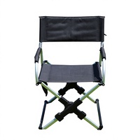 Chaise de Réalisateur Pliante en Alliage d'Aluminium, Siège Portable pour Camping et Pêche en Extérieur, Tissu Oxford, Design Luxe
