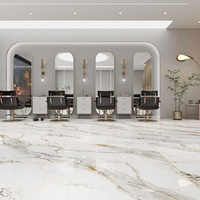 Carreaux de sol en porcelaine effet pierre de luxe Guangdong Foshan 600x1200 haut de gamme, veinés or, pour villas et salons, antidérapants