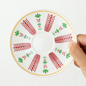 Set di 6 Tazze e 6 Piattini in Stile Arabo-Turco per Caffè <span class=keywords><strong>Kava</strong></span>, Design Floreale in Ceramica, Ideale come Regalo Aziendale - Product Image 2