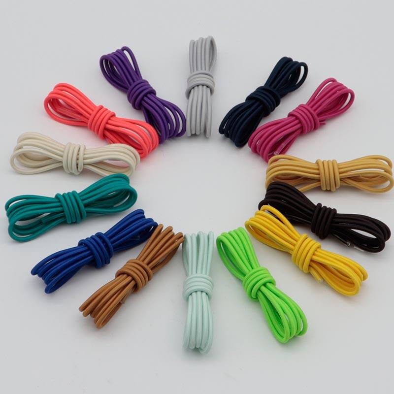 Weiou mm Stretch Polyester Latex Elastic Rope Cord Elastic No Tie Shoe  Laces With Locks