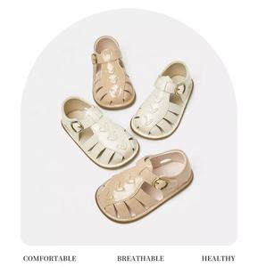 Suola in gomma per esterni sandali estivi in pelle antiscivolo per neonate Cute Little Kids First Walker Shoes - Product Image 6