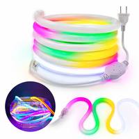 Tira de Luz LED de Silicona Flexible, Impermeable IP67, Multicolor, para Iluminación de Letreros Digitales