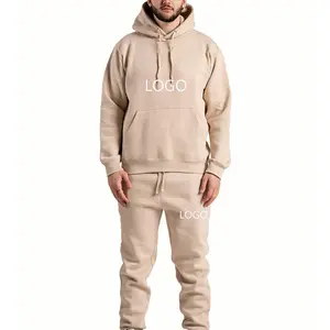 Bán Buôn Thiết Kế Quần Áo Nổi Sweatsuit Hoodie Set Cho Nam Giới Nhà Máy 2 Miếng Biểu Tượng Tùy Chỉnh Chạy Bộ Tracksuit Thiết Lập Chạy