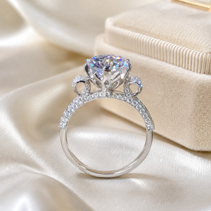 Anello Stile Testa di Toro con Moissanite per Donne, Gioiello da Dito Alla Moda e Scintillante - Product Image 2