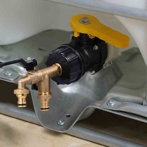 Raccord rapide pour baril d'eau de pluie, double raccord S60 x 6, pour barils IBC de 1 tonne, vanne pour barils IBC, raccords pour barils IBC, adaptateur rapide pour tuyau de jardin - Product Image 6