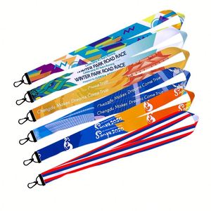 Heat Transfer Printed <b>Polyester</b> <b>Lanyard</b> for Work Permit ID Badge Office Name Neck Strap - Product Image 2