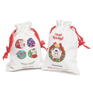 Custom Logo Small Pouch Mini Organic Muslin Gift Bag Eco-friendly Fashion Canvas Drawstring Pouch For Jewelry