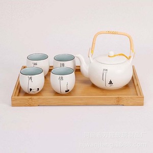 Bamboo <b>Tea</b> Tray <b>With</b> <b>Teapot</b> And Cups <b>Set</b> For <b>Tea</b> Ceremony Accessories Hejian Made First Class Quality - Product Image 2