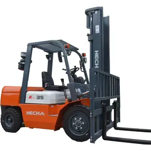 HECHA New Competitive Forklift 3.5 Ton Forklift Cheap Spare Parts Engine By Isuzu Conspicuous Warning Light That Suits You