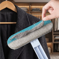 Multifunktionale Bogenförmige Katzenhaar-Bürste & Entferner Tierhaar-Entfernungswerkzeug mit Fusselrolle für Teppich, Bett, Sofa & Auto
