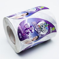Autocollant d'étiquette de détergent liquide de lessive en PP auto-adhésif imperméable de forme irrégulière personnalisée pour bouteille en plastique