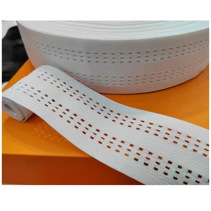 Hot sale 45mm width polyester Webbing Straps cycling clothes accessory elastic tape breathable eyelet mesh belt