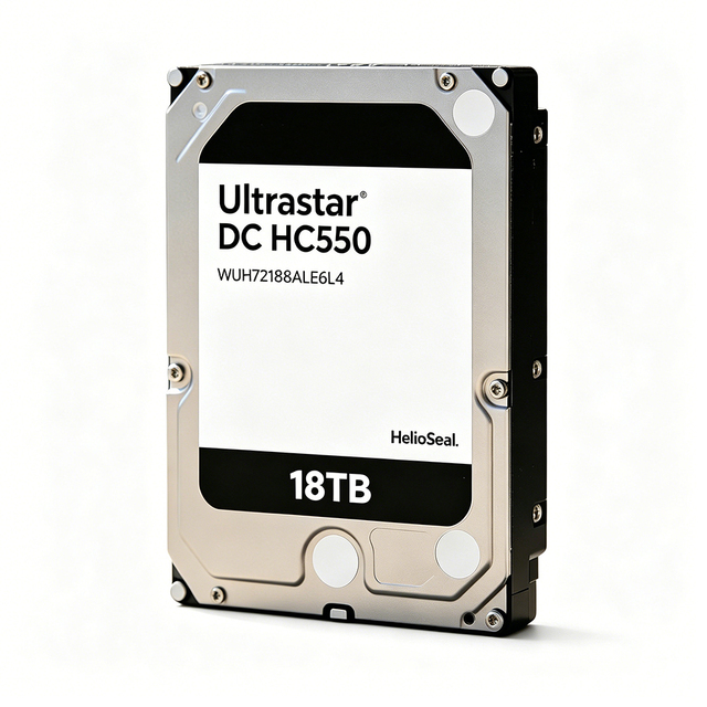 WUH721818ALE6L4 HC550 18TB 3.5" SATA 6Gb/s Helium HDD 7200RPM 512MB Cache CMR Enterprise Internal Hard Drive for Server RAID NAS