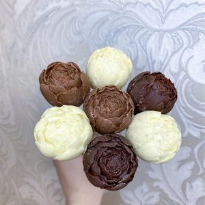 Art Rosebud Flip Sugar <b>Mold</b> Chocolate Handmade Soap Drip Gel Aromatherapy Candle Epoxy Resin Silicone <b>Mold</b> - Product Image 5
