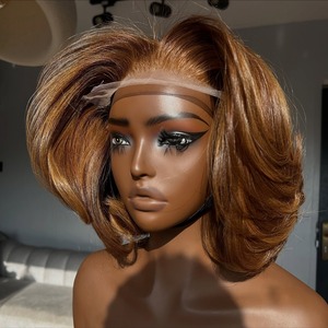 13*4 13*6 5*5 pizzo trasparente colore marrone a 250 densità 12 pollici doppio disegnato <span class=keywords><strong>parrucca</strong></span> di lusso capelli umani <span class=keywords><strong>parrucca</strong></span> per donne nere - Product Image 1