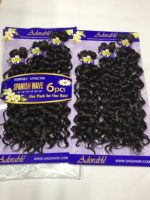 BELEZA Spanish WAVE 6PCS 16"18"20"200g Vente en gros Extensions de cheveux synthétiques de qualité en fibre haute température pour queues de cheval et tresses