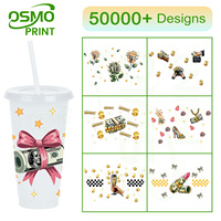 Nouveauté OSMO : Plus de 50 000 designs d'autocollants de transfert UV DTF imperméables pour gobelets de 24 oz – Religieux, Biblique, Floraux