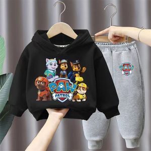 ชุดลำลองเด็กผู้ชายแบบใหม่เสื้อมีฮู้ดผ้าฝ้ายสองชิ้นพร้อมลายการ์ตูนขนาดต่างๆ - Product Image 4