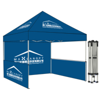 Auvent pliable promotionnel personnalisé 3x3, gazebo pop-up, toit de protection pour les salons professionnels, les événements et la promotion