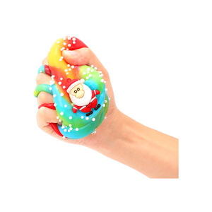 Stretchy Bouncing Putty Christmas Crystal Putty with White Foam Beads and Santa Claus - Product Image 5
