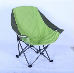 BSCI Wholesale Lightweight Duty Beach Camping Chair Premium Collapsible Aluminium Frame Moon Camping Chairs