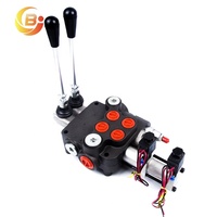 Vanne de commande directionnelle électro-hydraulique série P80 80L-Min à 2 bobines, commande sans fil, retour par ressort, personnalisée pour tracteur