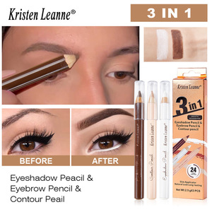 Yüksek maliyetli pratik şekillendirme kapatıcı <span class=keywords><strong>Eyeliner</strong></span> uzun ömürlü su geçirmez kaş kalemi 3 parçalı Set - Product Image 2