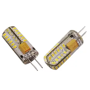 G4 silika tutkal 2W LED lamba/AC/DC12V 48 adet 3014SMD G4 LED