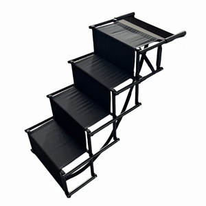 Approvisionnement d'usine <span class=keywords><strong>noir</strong></span> léger en <span class=keywords><strong>acier</strong></span> Portable pliant Camping voiture utiliser pliable chien échelle <span class=keywords><strong>rampe</strong></span> <span class=keywords><strong>escalier</strong></span> - Product Image 2