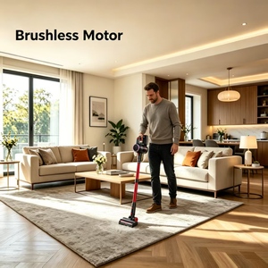 Powerful Suction Cordless <b>Vacuum</b> Cleaners Stick Lightweight Brushless Motor for Home Carpet Pet Hair Hard Floor Powerful Suction - Product Image 5