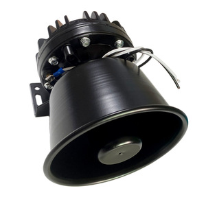 Bocina de Alarma para Auto 12V 24V 400W, Altavoz de Alta Potencia Universal con Cubierta de Aluminio Negra e Imán Interno - Product Image 1