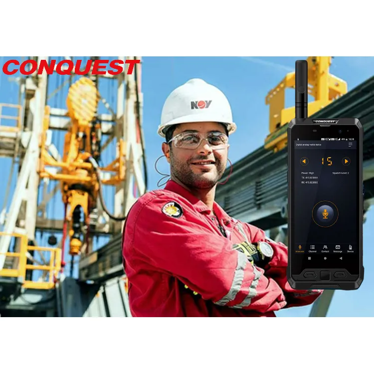 Conquest สมาร์ทโฟนทนทาน S19 6 + 128GB,วิทยุสื่อสาร OEM Poc วิทยุ Wifi Gps NFC โทรศัพท์มือถือ4G POC