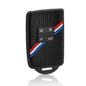 Funda de silicona para llave con control remoto para <span class=keywords><strong>Renault</strong></span> Captur 2020 <span class=keywords><strong>2021</strong></span> Clio 5 Megane ARKANA <span class=keywords><strong>Scenic</strong></span> Kadjar Zoe Espace Dacia Sandero Duster - Product Image 3